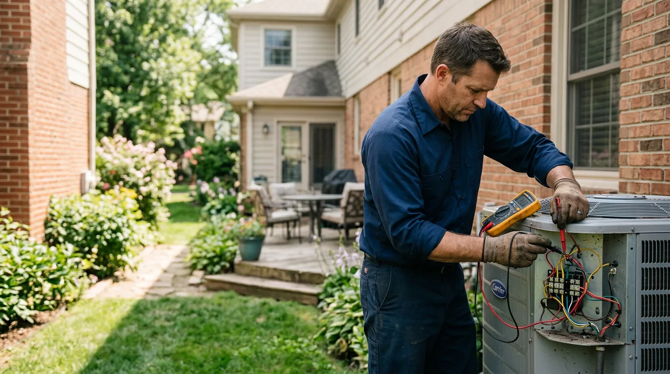 HVAC technician working near Elm Creek, NE